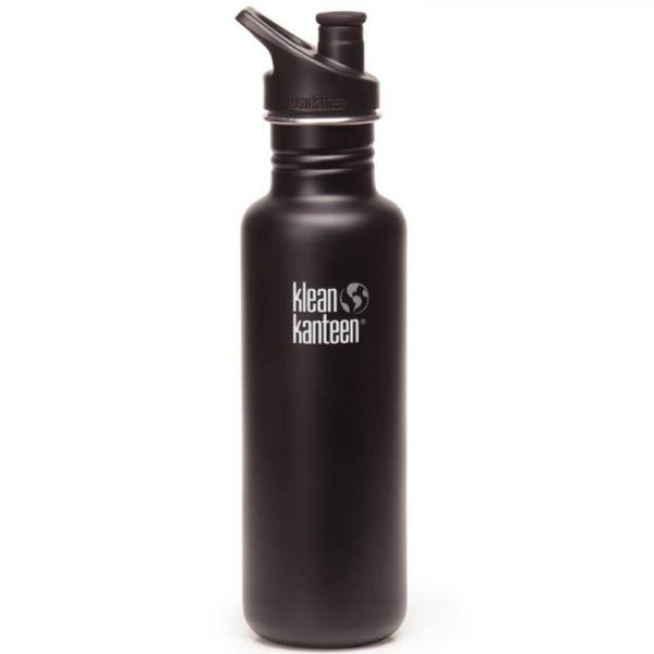 Klean Kanteen Trinkflasche Classic 0,8 L Schwarz Matt