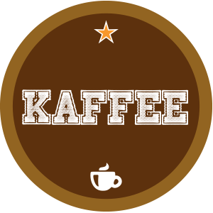 Kaffee-braun-rund