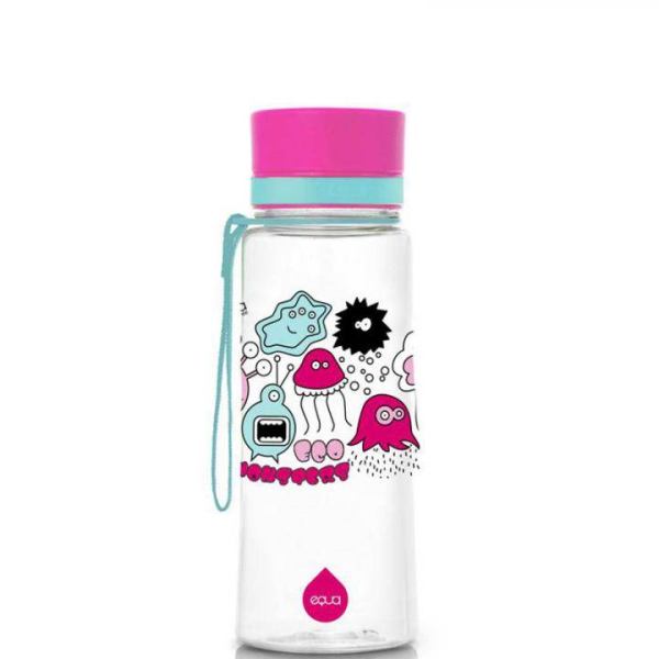 equa Trinkflasche für Kinder BPA-frei 0,4 L Pink