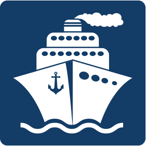 Schiff-dunkelblau