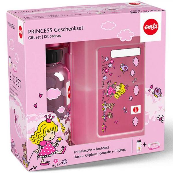 Emsa Kinder Brotdose und Trinkflasche Princess