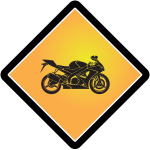 Motorrad-Schild