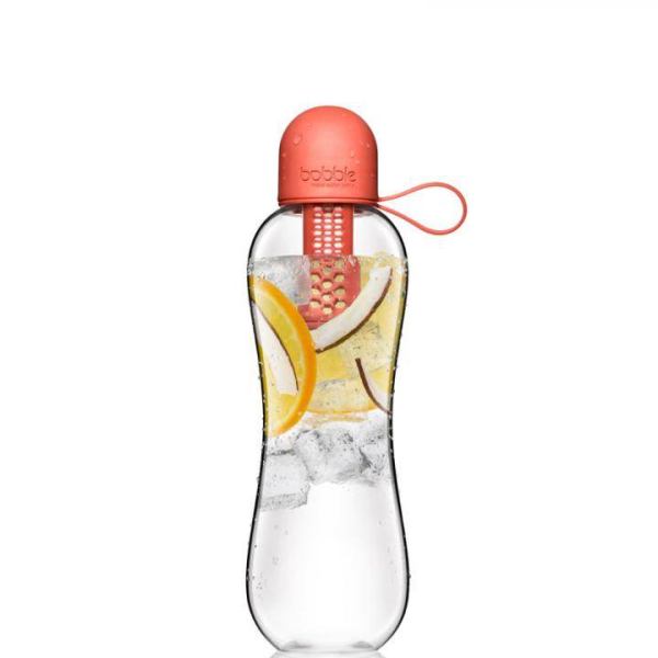 Bobble Trinkflasche Infused Water oder Kohlefilter - Rot