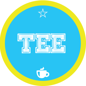 Tee-blau-rund