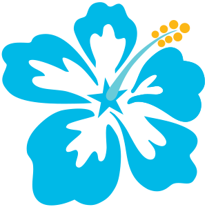 Hawaiiblume-blau