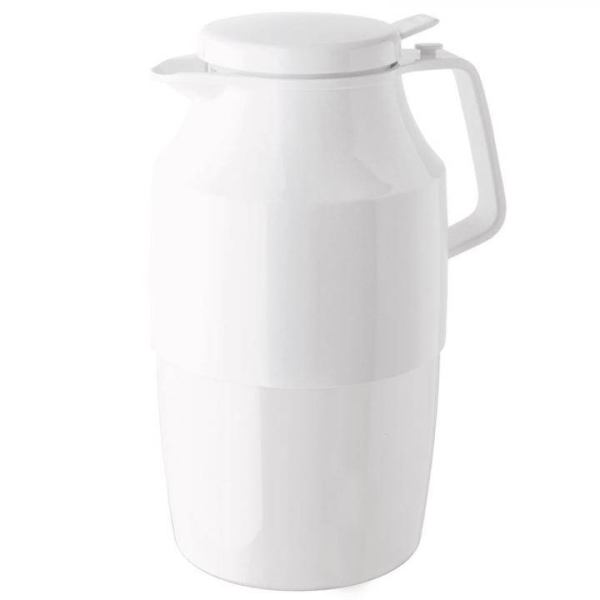 Helios Isolierkanne Coffee- and Tea Boy Push 2,0 L Weiss