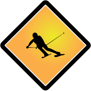 Ski-Schild