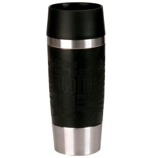 Emsa Travel Mug Manschette 360 ml schwarz