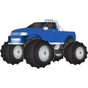 Monstertruck Blau