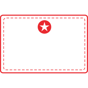 Name Stern Groß Rot