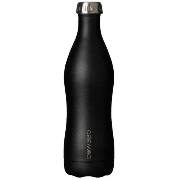 DoWaBo Iso Edelstahl Trinkflasche Cocktail 0,7 l Schwarz