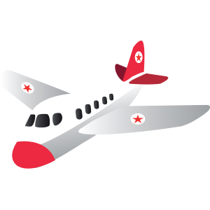 Flugzeug weiss